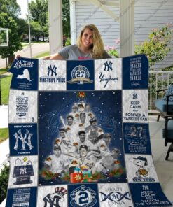 Buy New York Yankees Quilt Blanket & Quilt Bedding Set Ver Christmas