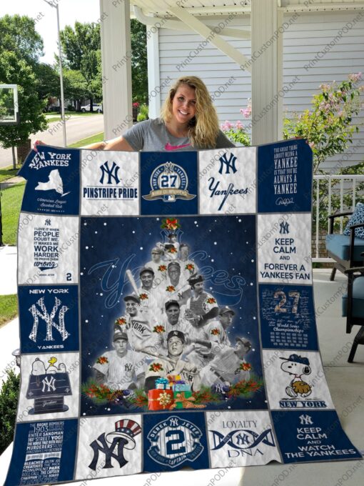 Buy New York Yankees Quilt Blanket & Quilt Bedding Set Ver Christmas