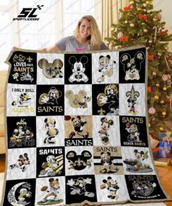 Buy New Orleans Saints Disney Quilt Blanket & Quilt Bedding Set