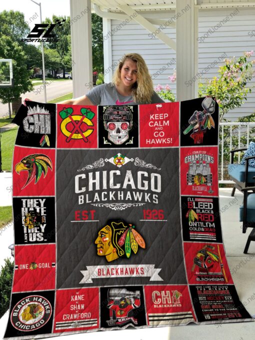 Buy Nhl � Chicago Blackhawks Quilt Blanket & Quilt Bedding Set - Meteew