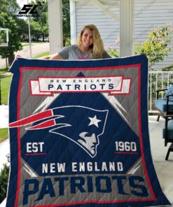 Buy New England Patriots Quilt Blanket & Quilt Bedding Set 03