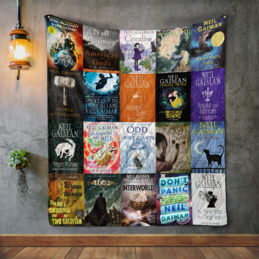 Buy Neil Gaiman Books Quilt Blanket & Quilt Bedding Set