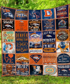 Buy Nfl Denver Broncos Quilt Blanket & Quilt Bedding Set