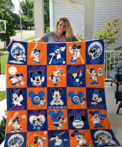 Buy New York Mets Mickey Quilt Blanket & Quilt Bedding Set