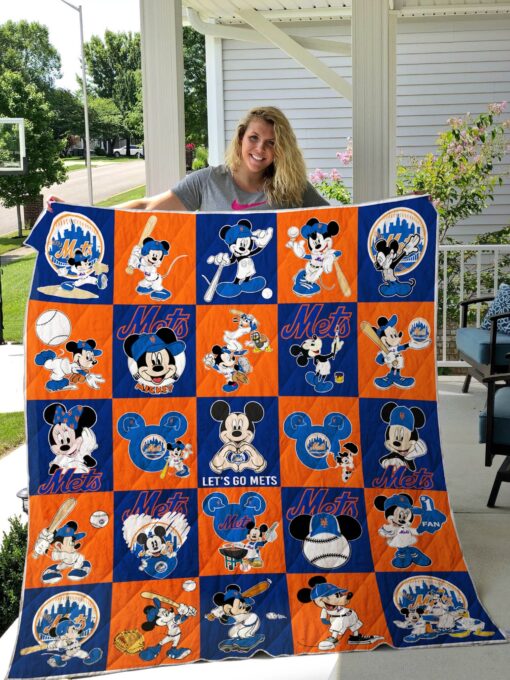 Buy New York Mets Mickey Quilt Blanket & Quilt Bedding Set