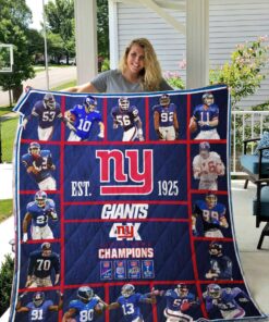 Buy New York Giants Quilt Blanket & Quilt Bedding Set - Meteew