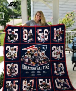 Buy New England Patriots Quilt Blanket & Quilt Bedding Set 01