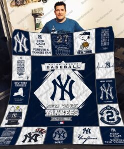 Buy New York Yankees 17 Quilt Blanket & Quilt Bedding Set For Fan