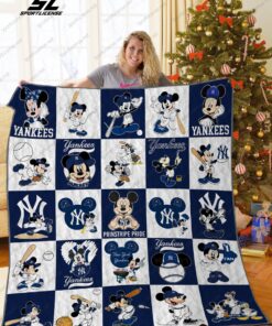 Buy New York Yankees+Mickey Quilt Blanket & Quilt Bedding Set