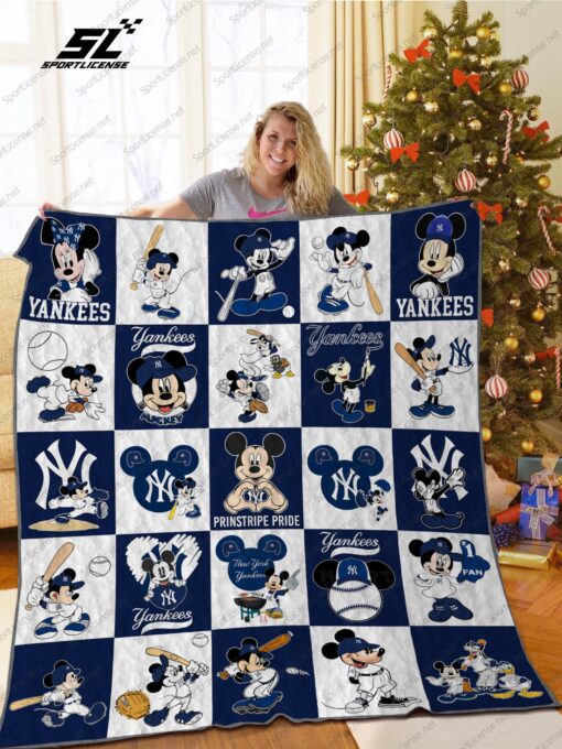 Buy New York Yankees+Mickey Quilt Blanket & Quilt Bedding Set