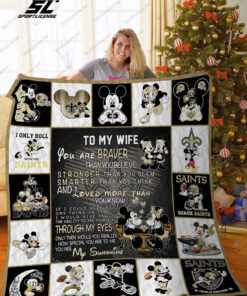 Buy New Orleans Saints To My Wife Quilt Blanket & Quilt Bedding Set