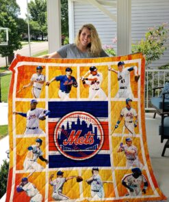 Buy New York Mets Quilt Blanket & Quilt Bedding Set - Meteew