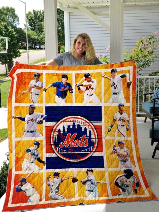 Buy New York Mets Quilt Blanket & Quilt Bedding Set - Meteew