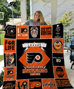 Buy Nhl � Philadelphia Flyers Quilt Blanket & Quilt Bedding Set - Meteew