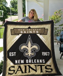 Buy New Orleans Saints Quilt Blanket & Quilt Bedding Set 03 - Meteew