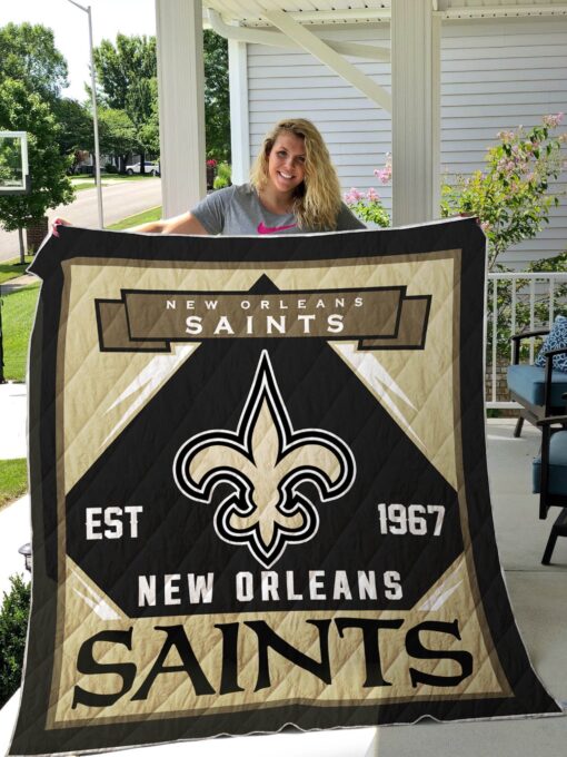 Buy New Orleans Saints Quilt Blanket & Quilt Bedding Set 03 - Meteew