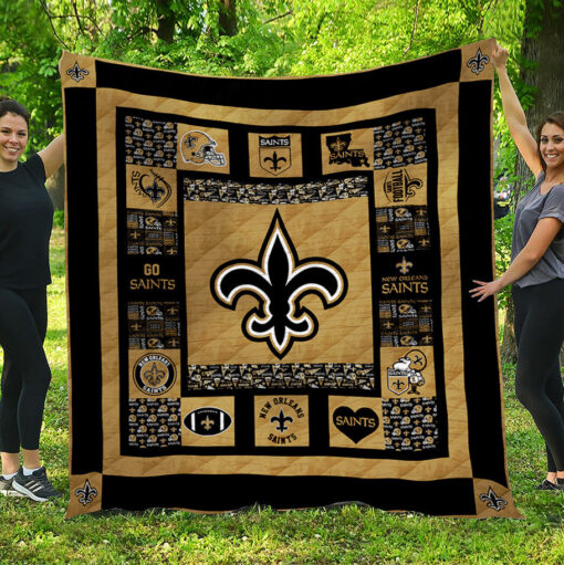 Buy New Orleans Saints 01 Quilt Blanket & Quilt Bedding Set