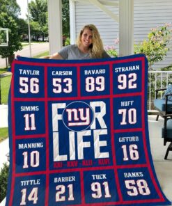 Buy New York Giants For Life Quilt Blanket & Quilt Bedding Set