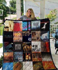 Buy Nine Inch Nails Albums Cover Poster Quilt Blanket & Quilt Bedding Set Ver 2