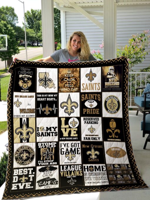 Buy New Orleans Saints Quilt Blanket & Quilt Bedding Set - Meteew