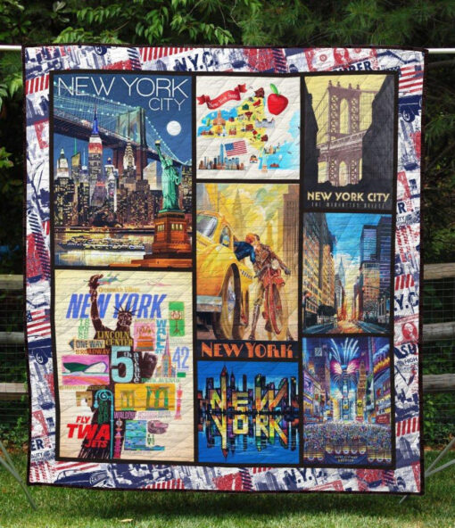 Buy New York City Quilt Blanket & Quilt Bedding Set Great Customized Blanket Gifts For Birthday Christmas Thanksgiving