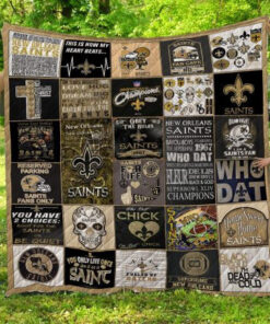 Buy Nfl New Orleans Saints Quilt Blanket & Quilt Bedding Set