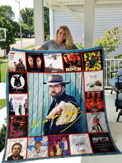 Buy Nicholas Cage Film Quilt Blanket & Quilt Bedding Set 01