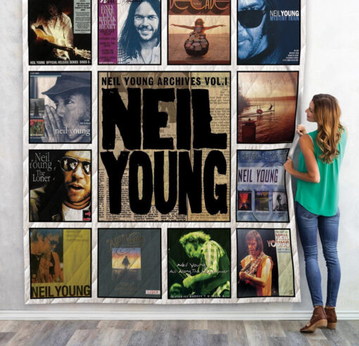 Buy Neil Young Compilations Albums Quilt Blanket & Quilt Bedding Set For Fans