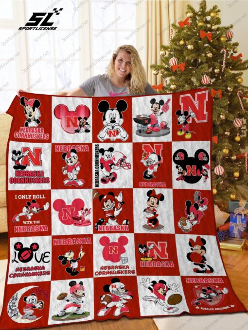 Buy Nebraska Cornhuskers Disney Quilt Blanket & Quilt Bedding Set