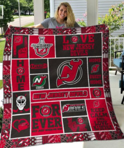 Buy New Jersey Devils Quilt Blanket & Quilt Bedding Set 03