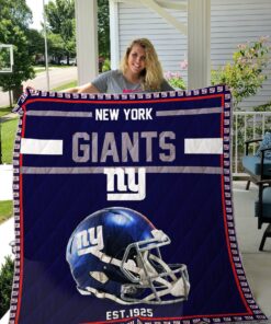 Buy New York Giants Quilt Blanket & Quilt Bedding Set 01 - Meteew