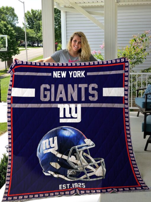 Buy New York Giants Quilt Blanket & Quilt Bedding Set 01 - Meteew