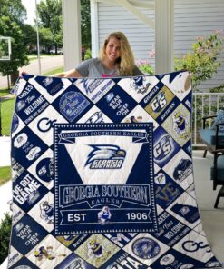 Buy Ncaa Georgia Southern Eagles Quilt Blanket & Quilt Bedding Set #1478