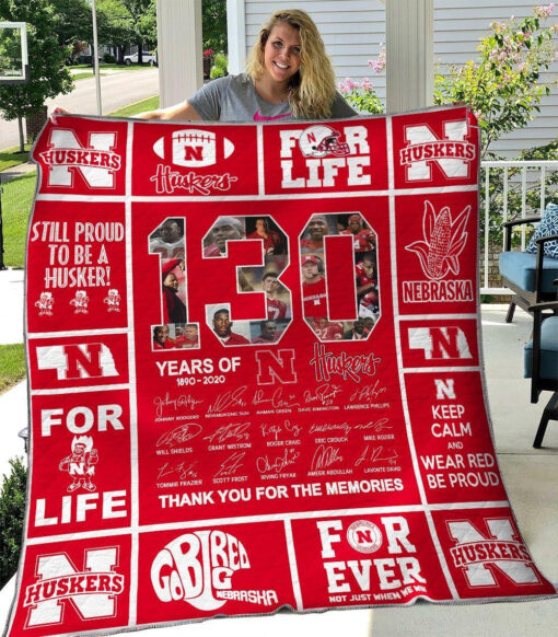 Buy Nebraska Cornhuskers Quilt Blanket & Quilt Bedding Set