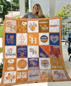 Buy Ncaa Sam Houston State Bearkats Quilt Blanket & Quilt Bedding Set #1573