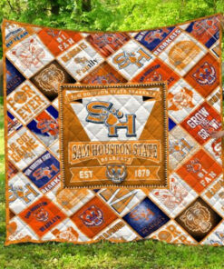 Buy Ncaa Sam Houston State Bearkats Quilt Blanket & Quilt Bedding Set #1574