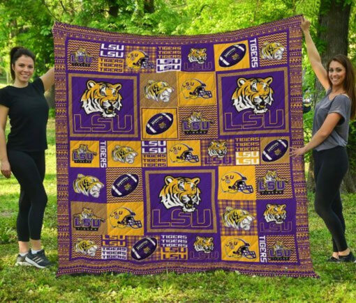 Buy Ncaa Lsu Tigers Quilt Blanket & Quilt Bedding Set #940