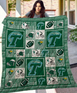 Buy Ncaa Tulane Green Wave Quilt Blanket & Quilt Bedding Set #1141