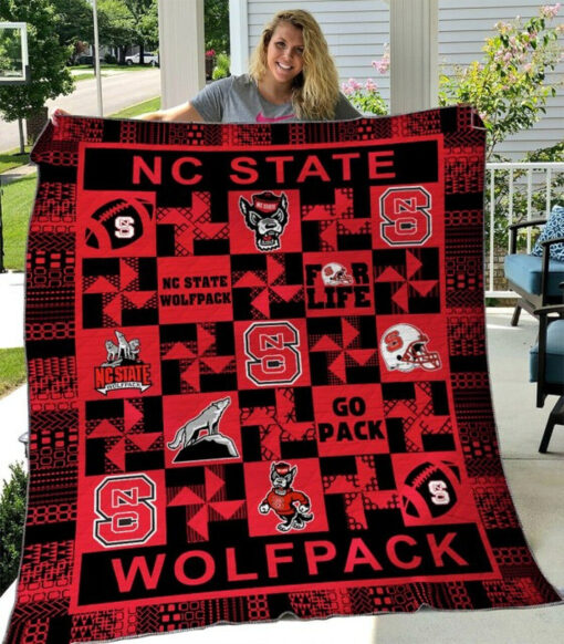 Buy Ncaa N.C. State Wolfpack Quilt Blanket & Quilt Bedding Set #157