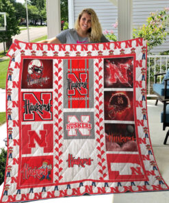 Buy Nebraska Cornhuskers Football 1 Quilt Blanket & Quilt Bedding Set Fan Made