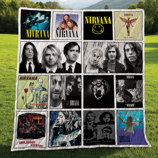 Buy Nirvana Band Quilt Blanket & Quilt Bedding Set For Fans