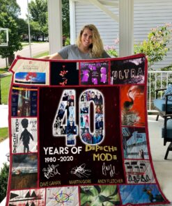 Buy New 40 Years Of Depeche Mode Quilt Blanket & Quilt Bedding Set