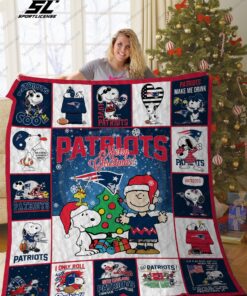 Buy New England Patriots Snoopy Quilt Blanket & Quilt Bedding Set Ver 1