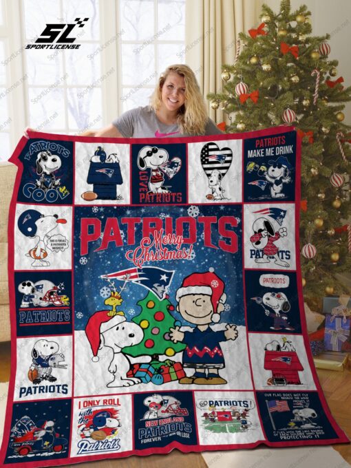 Buy New England Patriots Snoopy Quilt Blanket & Quilt Bedding Set Ver 1