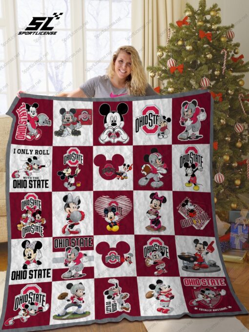 Buy Ohio State Buckeyes Disney Quilt Blanket & Quilt Bedding Set