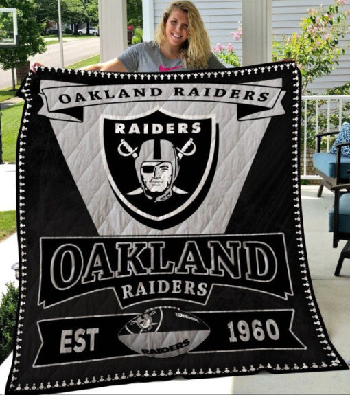 Buy Okland Raiders Quilt Blanket & Quilt Bedding Set