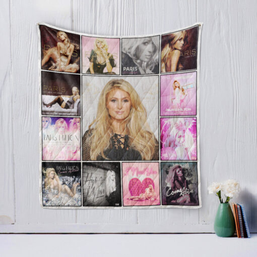 Buy Paris Hilton Album Covers Quilt Blanket & Quilt Bedding Set Great Customized Blanket Gifts For Birthday Christmas Thanksgiving