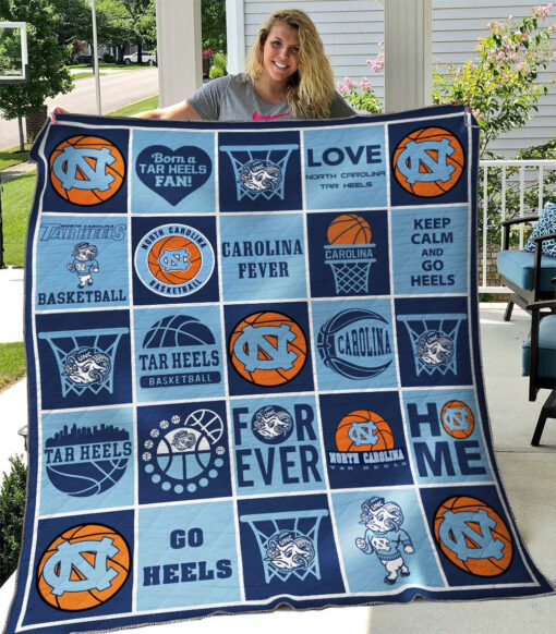 Buy North Carolina Tar Heels Quilt Blanket & Quilt Bedding Set Sleepy