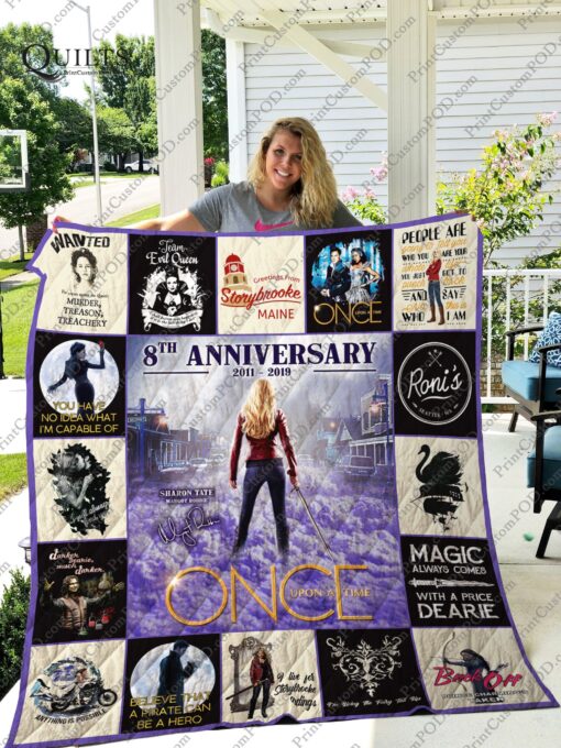 Buy Once Upon A Time (Tv Series) 8Th Anniversary Quilt Blanket & Quilt Bedding Set For Fans Ver 17