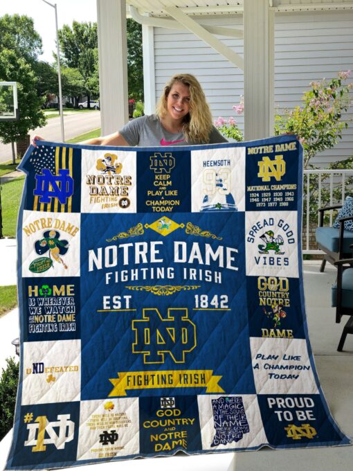 Buy Notre Dame Quilt Blanket & Quilt Bedding Set - Meteew